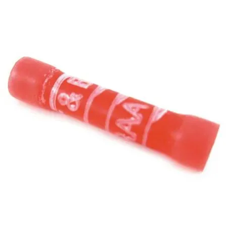 Thomas &amp; Betts Thomas &amp; Betts STA-KON 2RA18X Butt Splice Wire Cap Connector 18 AWG Max Red Vinyl — product photo