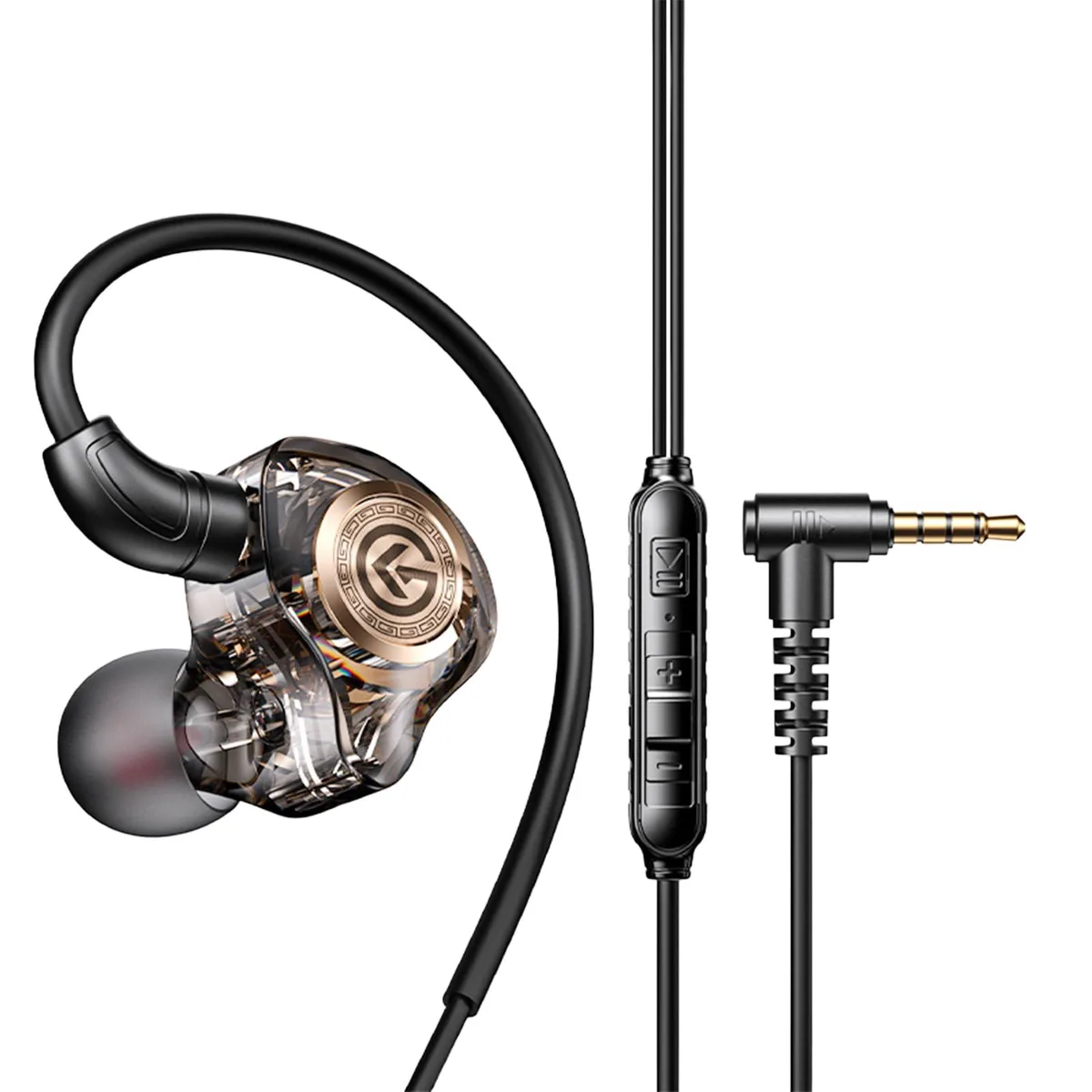  SuperTooth KG17 Bodykoo Wired Gaming Earbuds 10mm 16ohm 3.5mm Black — product photo