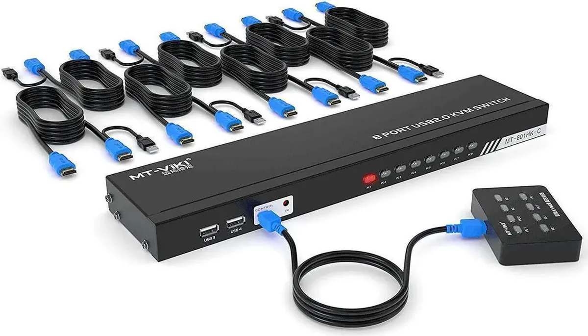 Vszerda Vszerda MT-801HK-C 8-Port HDMI KVM Switch 4K 30Hz — product photo