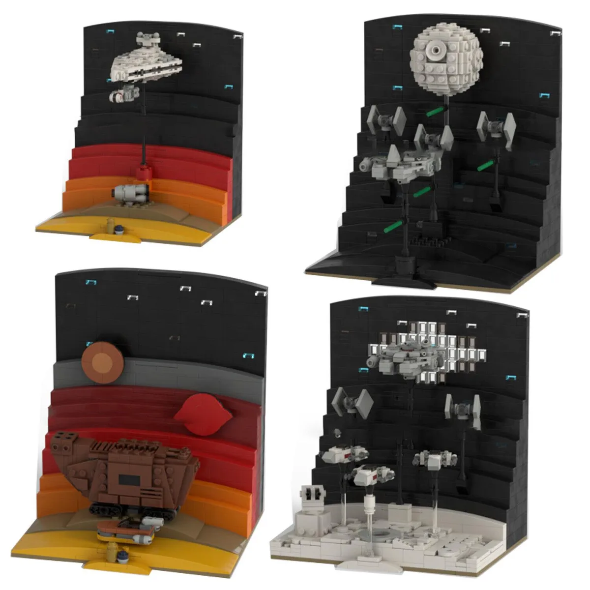 ZITIANYOUBUILD ZITIANYOUBUILD 4-in-1 Micro Episode IV Diorama 2087 Pieces MOC — product photo