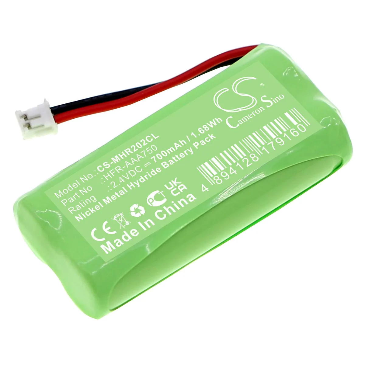 Cameron &amp; Co Cameron &amp; Co DS-CS-MHR202CL 2.4v 700mAh Ni-MH battery telephone accessory — product photo