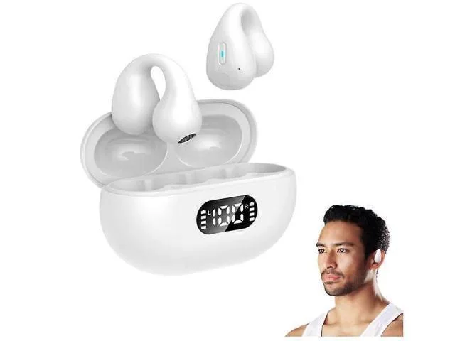 LORDWORLD LORDWORLD Bone Conduction Headphones Bluetooth 5.3 24H IPX5 White — product photo