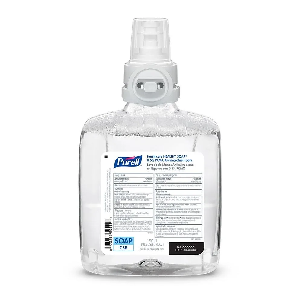 GOJO GOJO 7878-02 Purell Healthcare Healthy Soap Foaming Hand Soap CS8 Refill 40.58 Oz cleaning — product photo