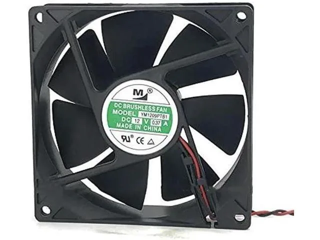 LORDWORLD LORDWORLD YM1209PTB1 12V .37A 9025 8025 2-Wire Cooling Fan — product photo