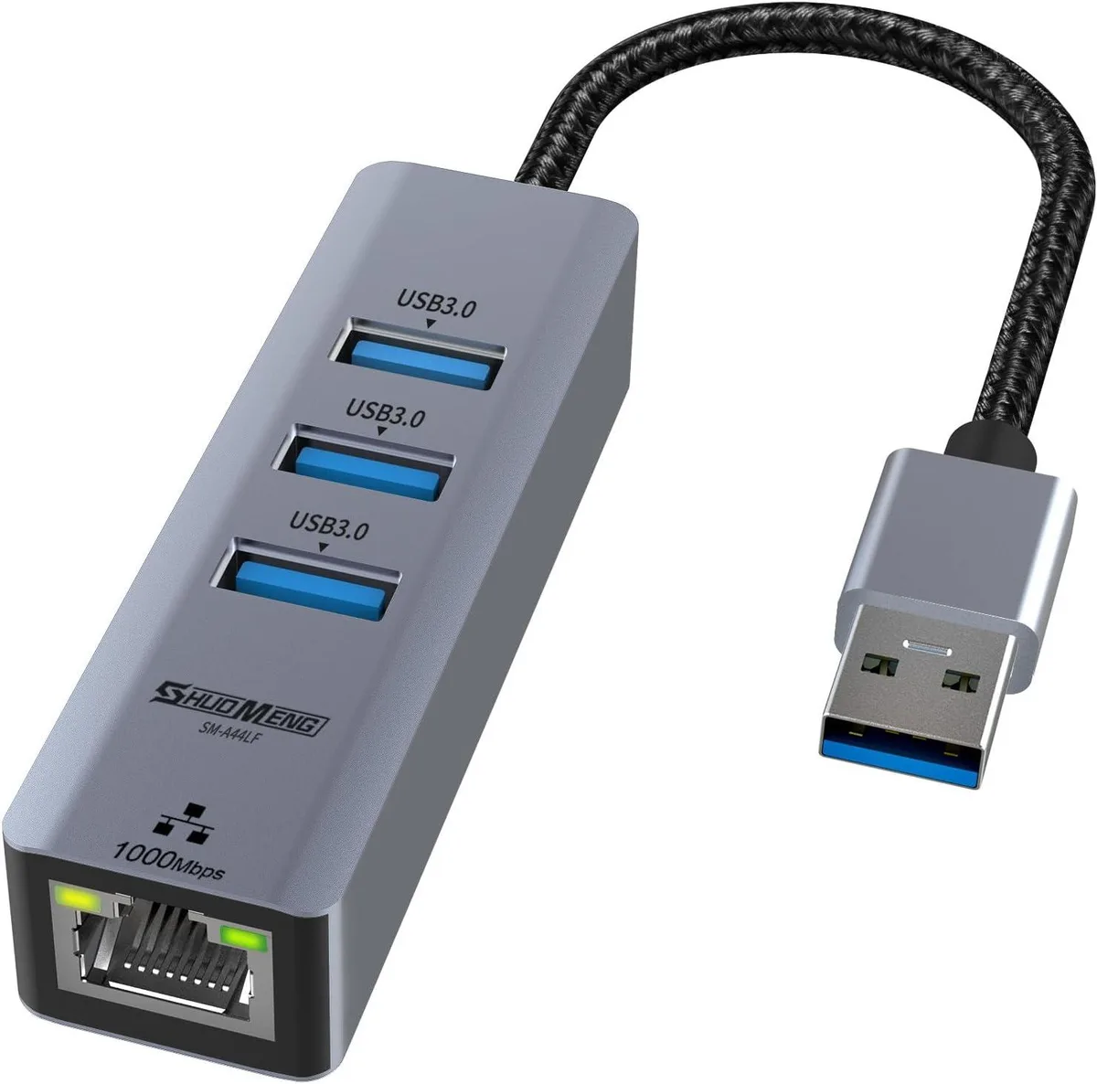 KINGARD KINGARD USB 3.0 4-in-1 Gigabit Ethernet Adapter — product photo