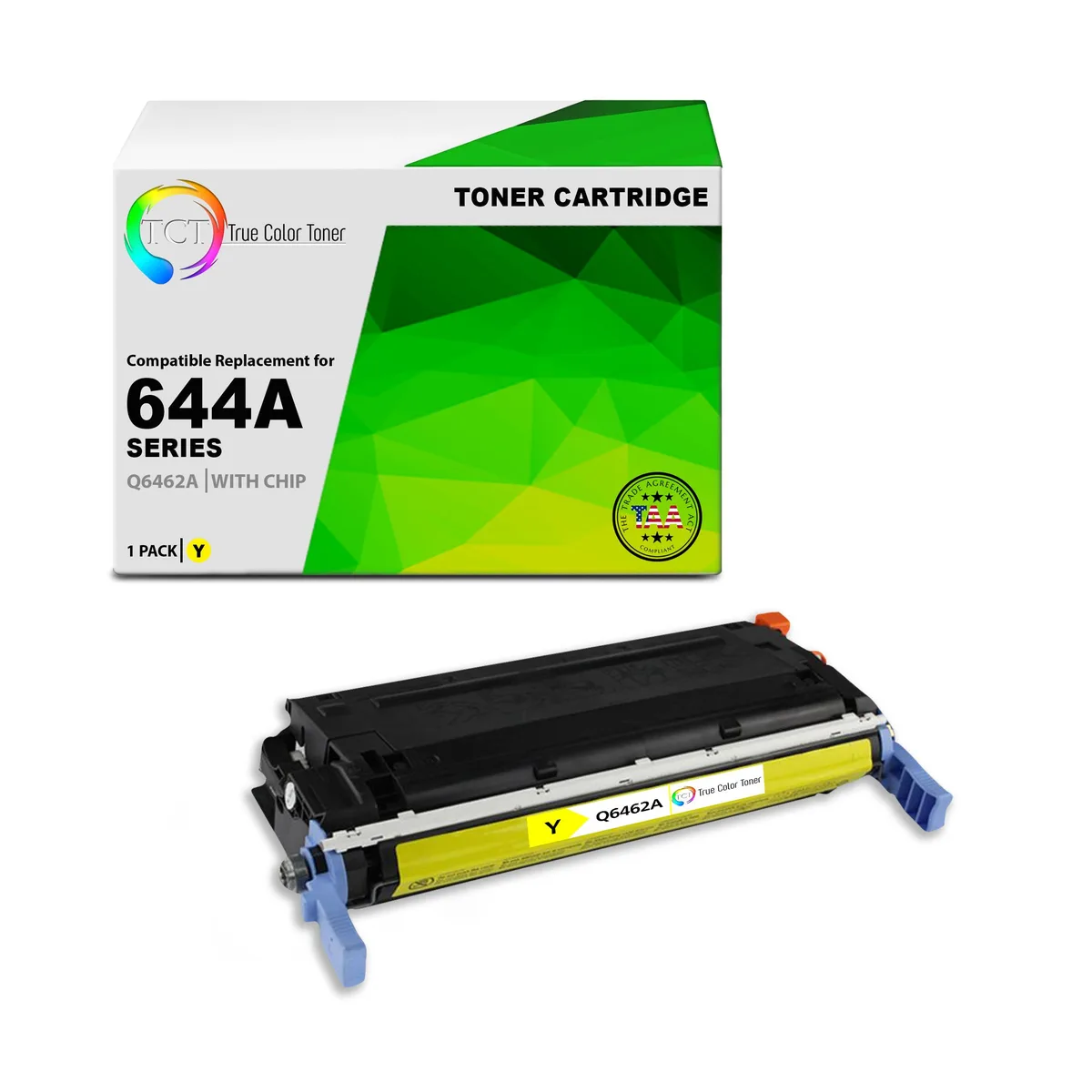 True Color Toner True Color Toner 644A Yellow Toner Cartridge Q6462A 12000 Pages — product photo