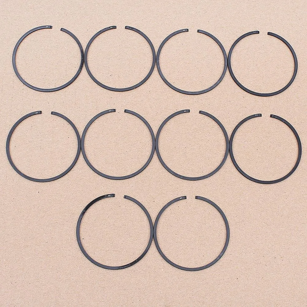 LAHDEK LAHDEK Chainsaw Piston Ring Kit 10pcs 50mm x 1.2mm for Husqvarna 365 365XP 371 372 372XP 362 — product photo