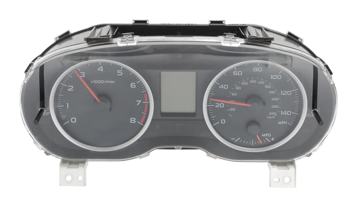 1 Factory Radio 1 Factory Radio Speedometer Gauge Cluster 85002FJ890 2013 Subaru XV Crosstrek — product photo