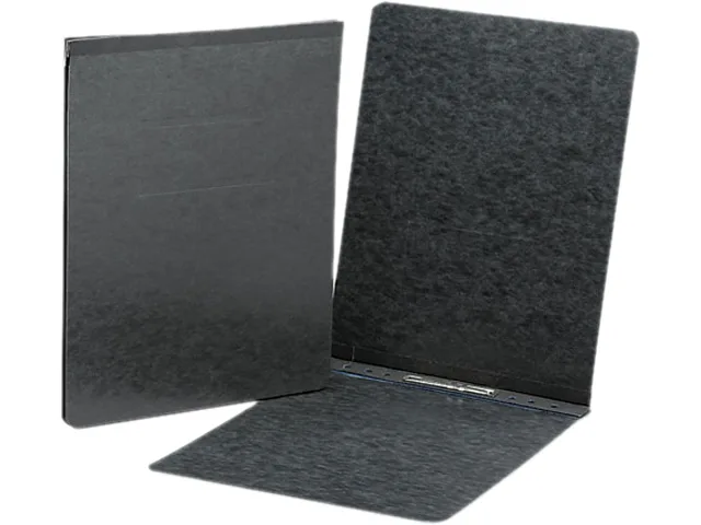 Smead Smead 81125 End Opening Pressboard Report Cover, Prong Fastener, Letter, Black educational supply — product photo
