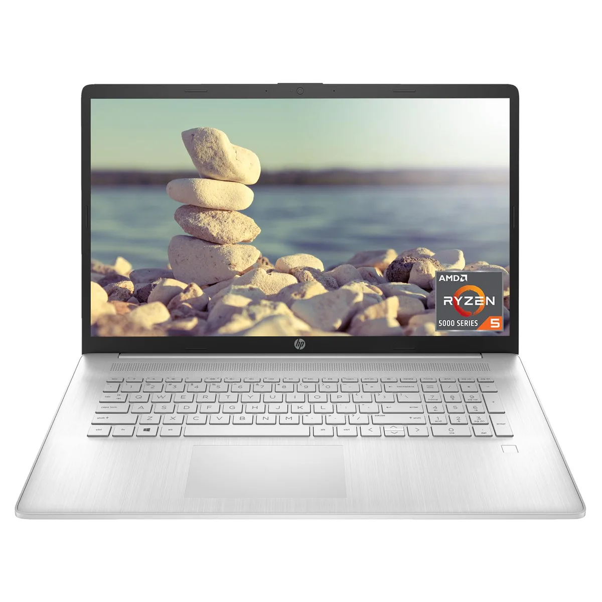 HP HP 17 laptop AMD Ryzen 5 5500U 16GB 1TB SSD 17.3" FHD Silver — product photo