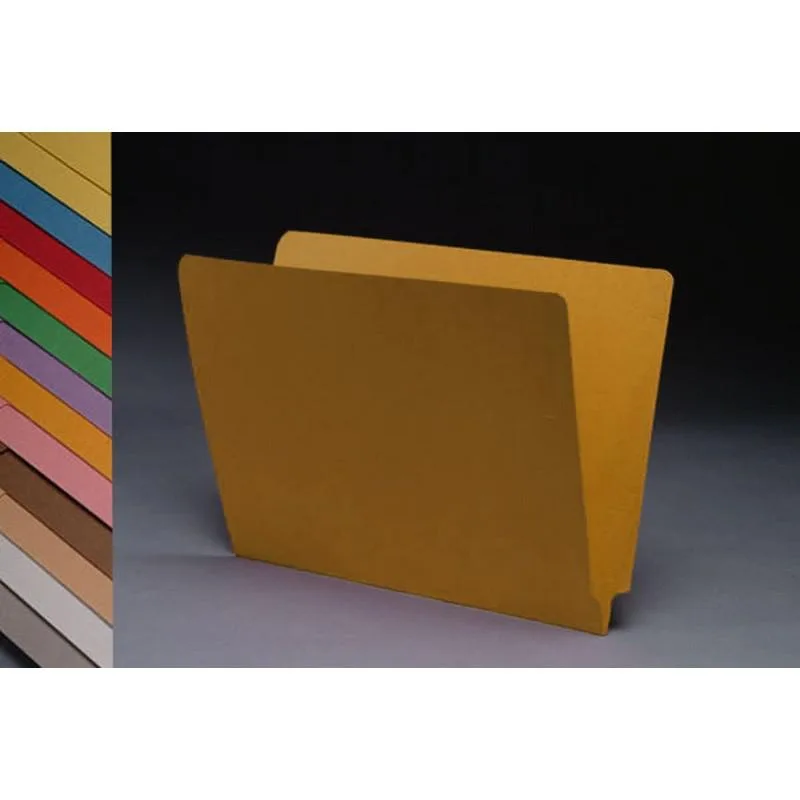 BSP FIling BSP FIling 14pt Goldenrod Full Cut 2-Ply End Tab Letter Size Box of 50 — product photo