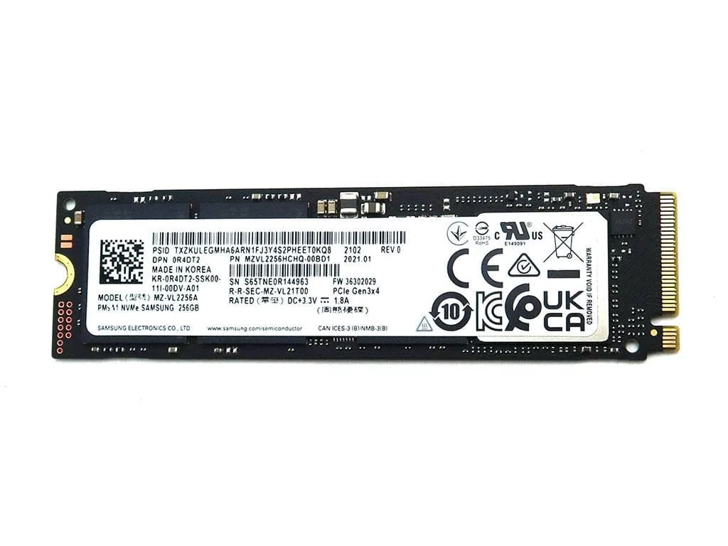 SAMSUNG SAMSUNG MZ-VL2256A 256GB M.2 2280 NVMe PCIe 3.0 x4 internal SSD — product photo