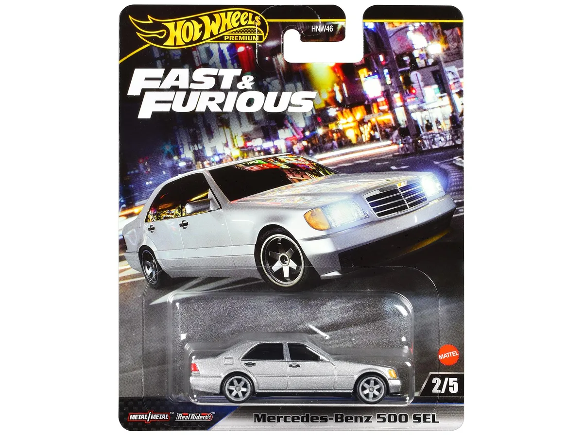 Hot Wheels Hot Wheels Mercedes-Benz 500 SEL Silver Metallic Tokyo Drift 2006 hobby collectible — product photo