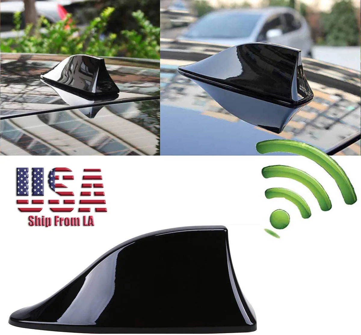 SIMPLEX TECHNOLOGY CO., LIMITED SIMPLEX TECHNOLOGY CO., LIMITED Shark Fin Roof Antenna Glossy Black exterior care — product photo