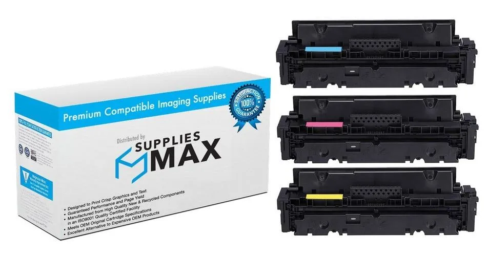 SuppliesMax SuppliesMax HEWW2020XM high-yield toner cartridge combo pack C/M/Y 6000 pages — product photo