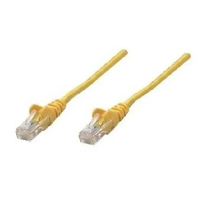 Intellinet Intellinet Cat5e UTP RJ45 Patch Cable 0.5 ft Yellow — product photo