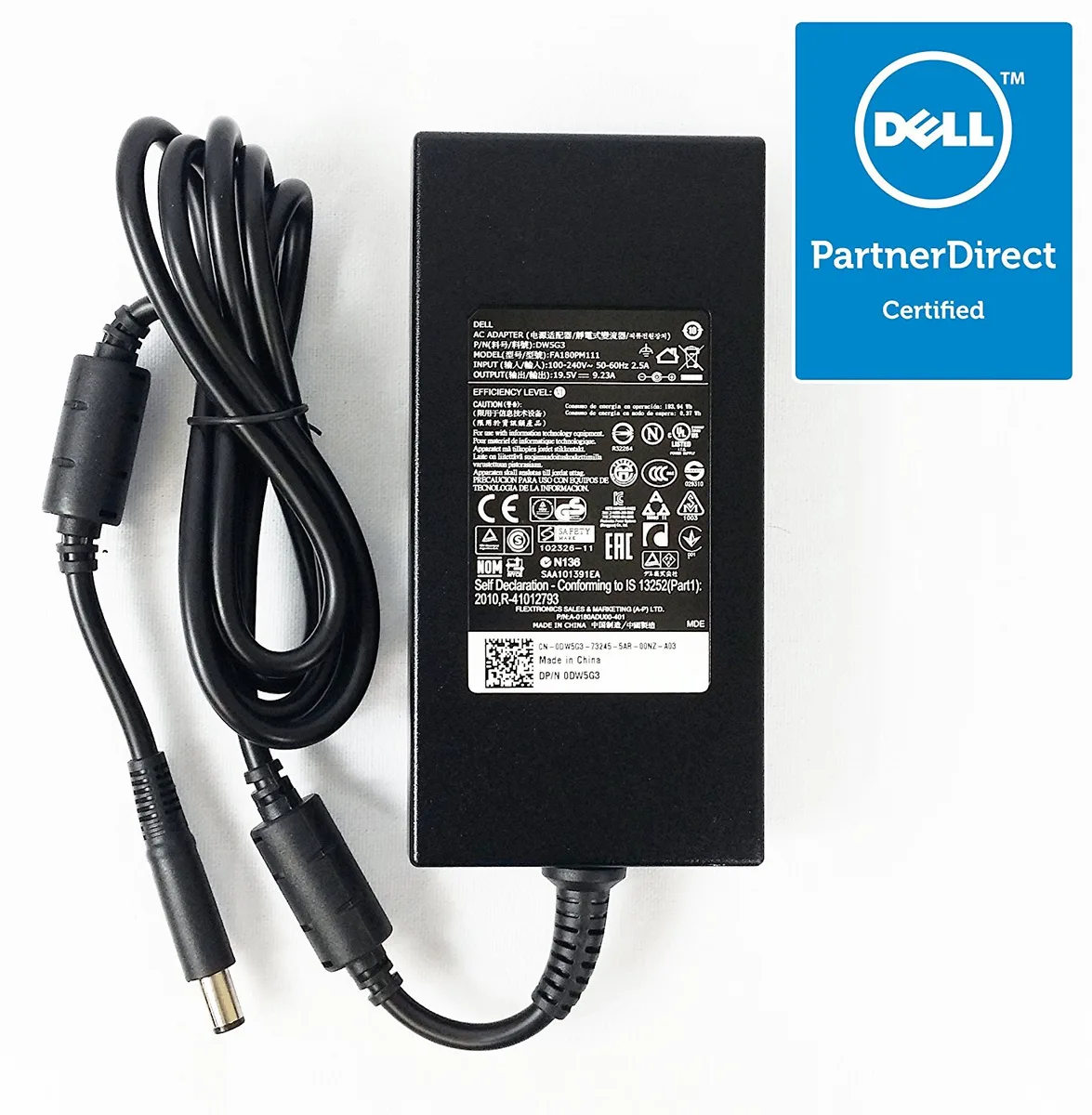 DELL DELL 19.5V 9.23A 180W AC Adapter — product photo