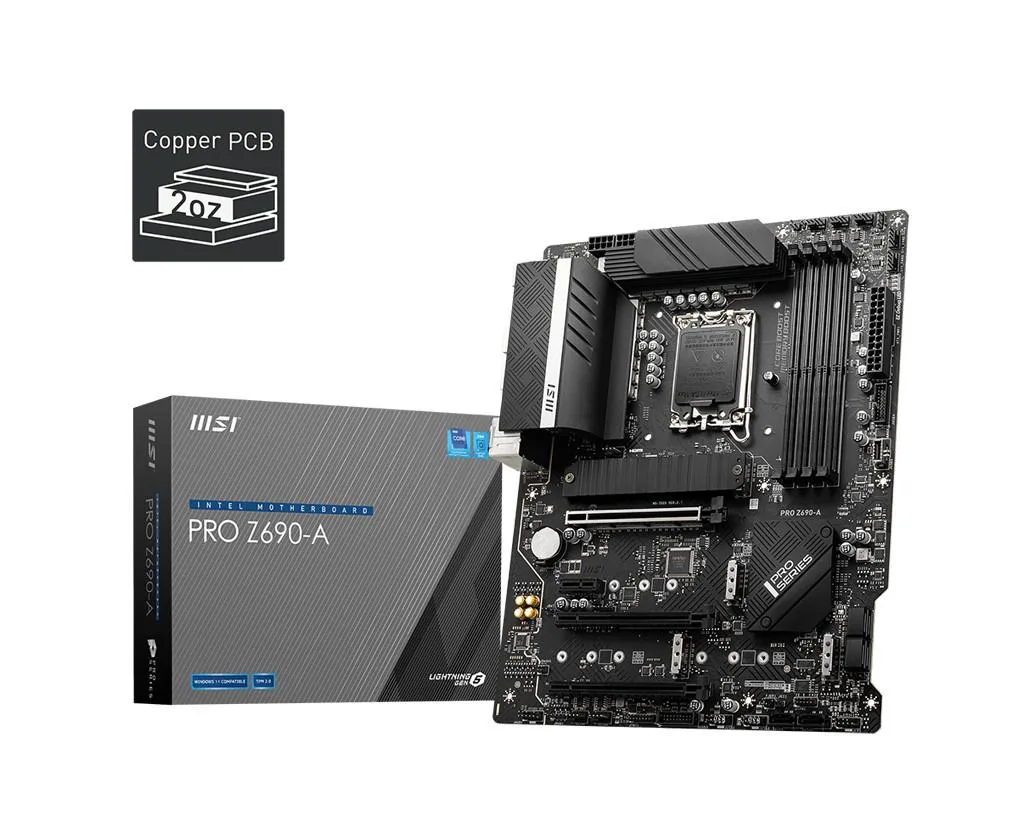 MSI MSI PRO Z690-A Intel motherboard LGA 1700 DDR5 4800 — product photo