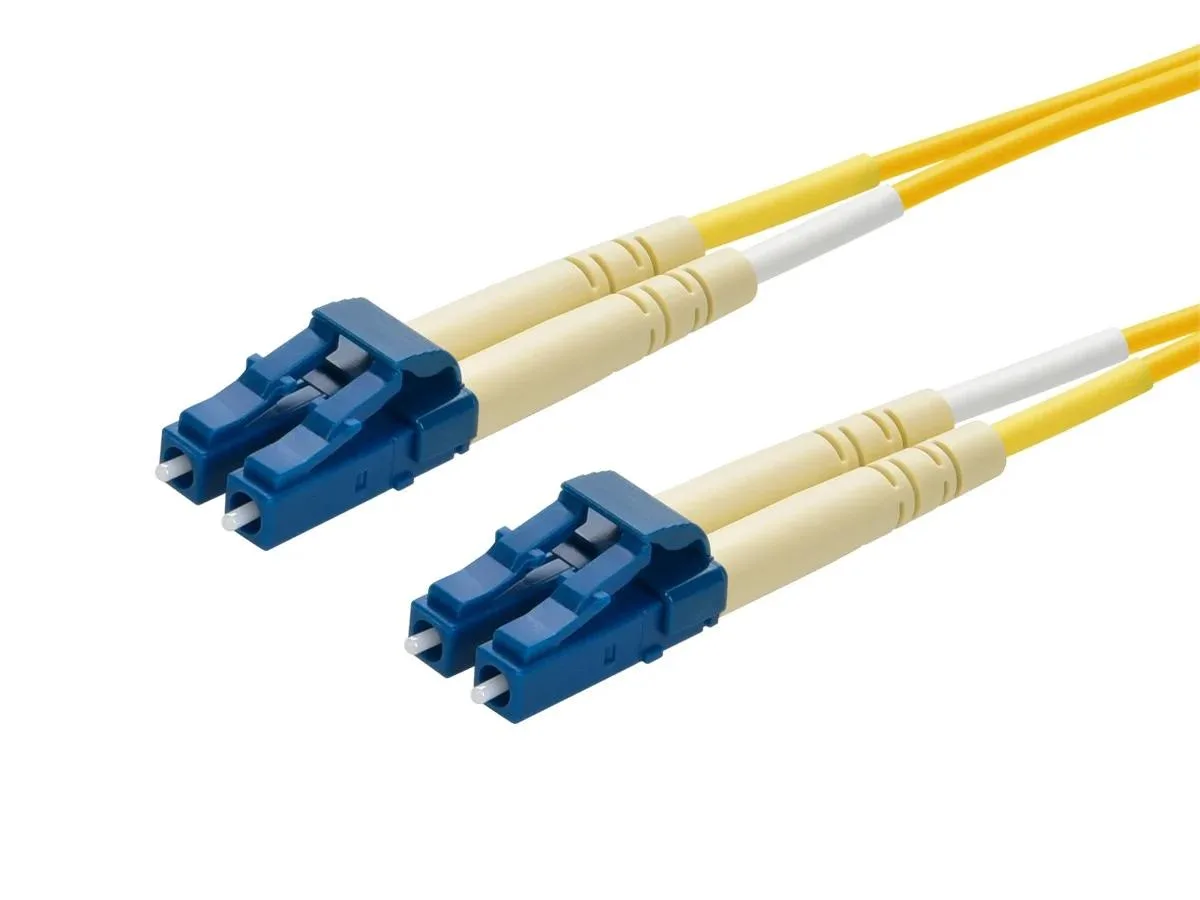 Monoprice Inc. Monoprice Inc. 5217 fibre optic cable 1 m yellow LC/LC duplex 9/125 single mode — product photo