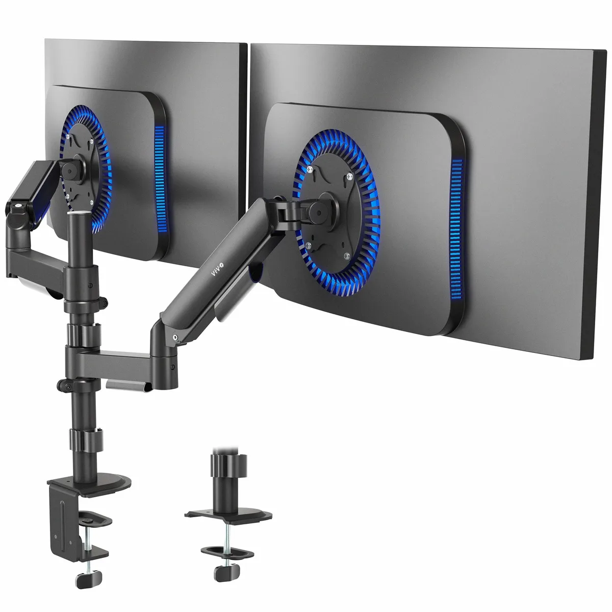 VIVO VIVO Dual Monitor Spring Arm Mount 17-32" 19.8 lbs Black STAND-V002K — product photo