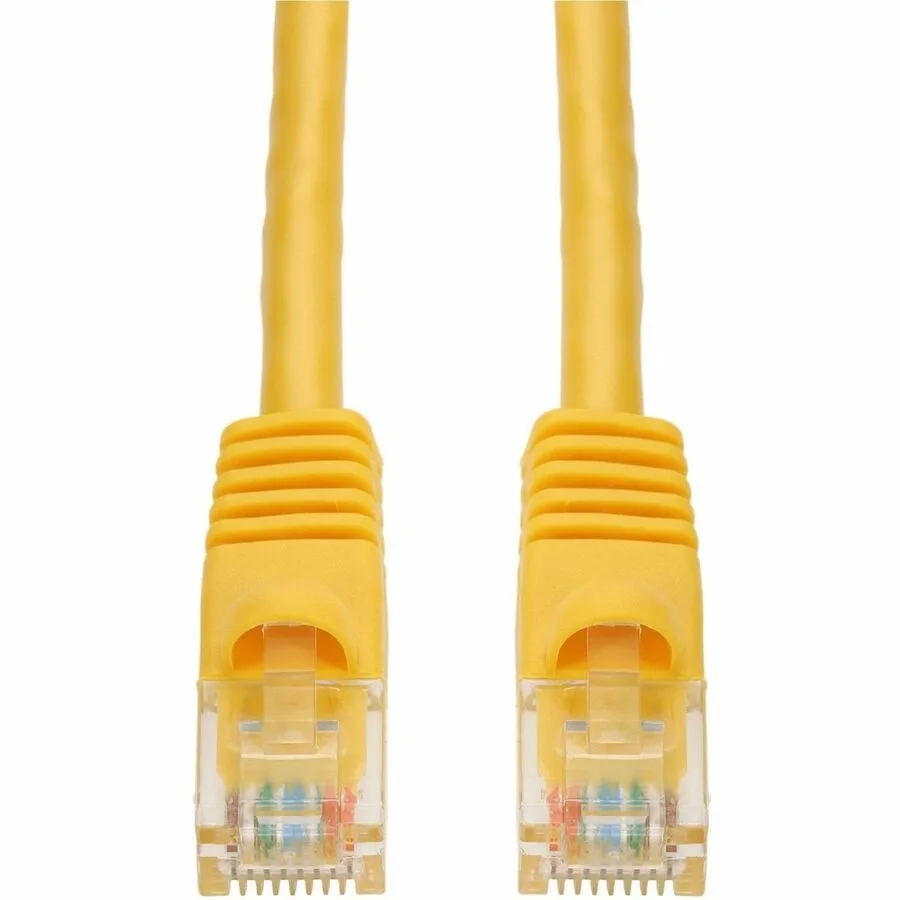 AddOn AddOn 1ft Yellow CAT 6 PVC Ethernet Cable Snagless Bubble Boot RJ-45 M/M — product photo