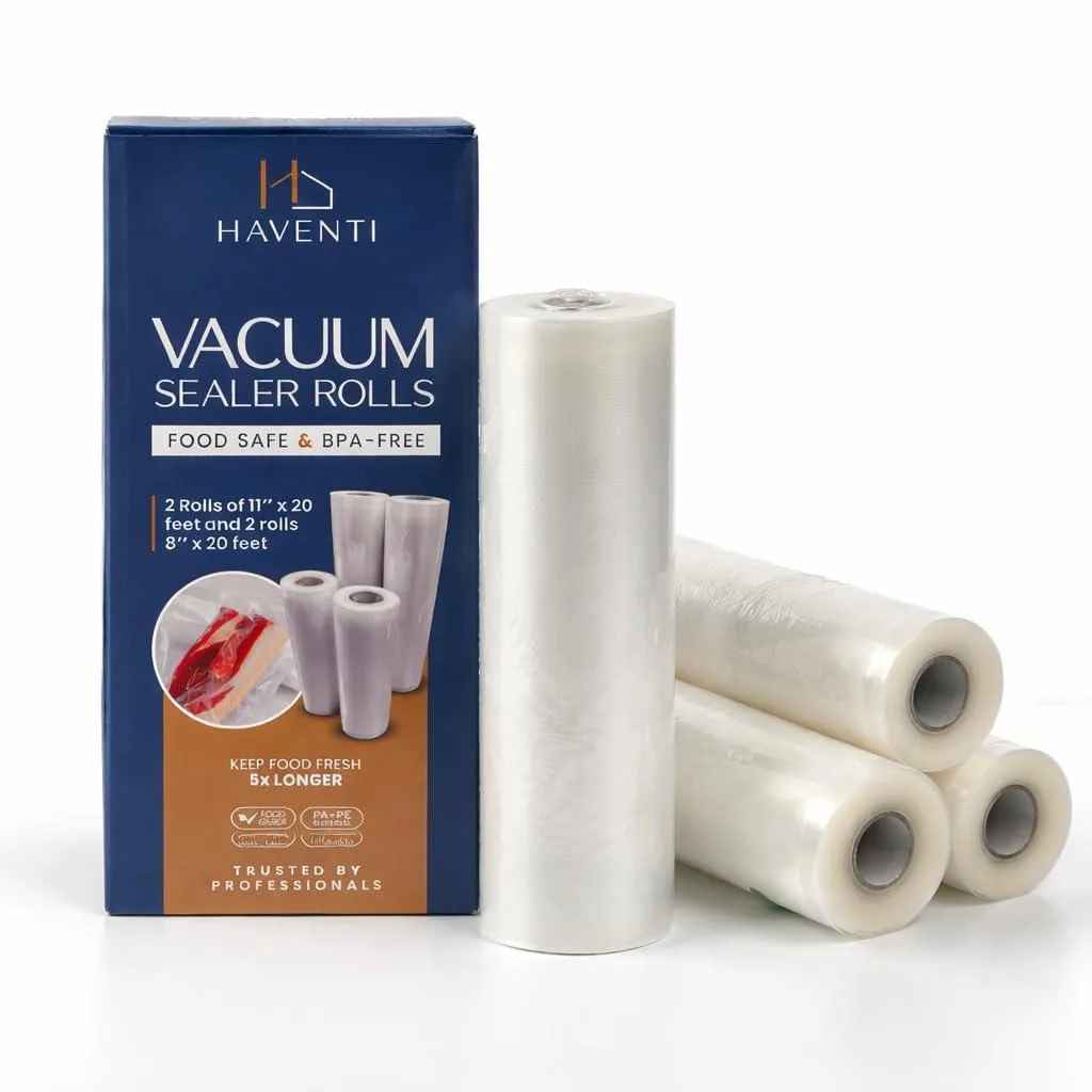  HAVENTI HAV-1 vacuum sealer rolls 11 x 20 + 8 x 20 80 micron — product photo