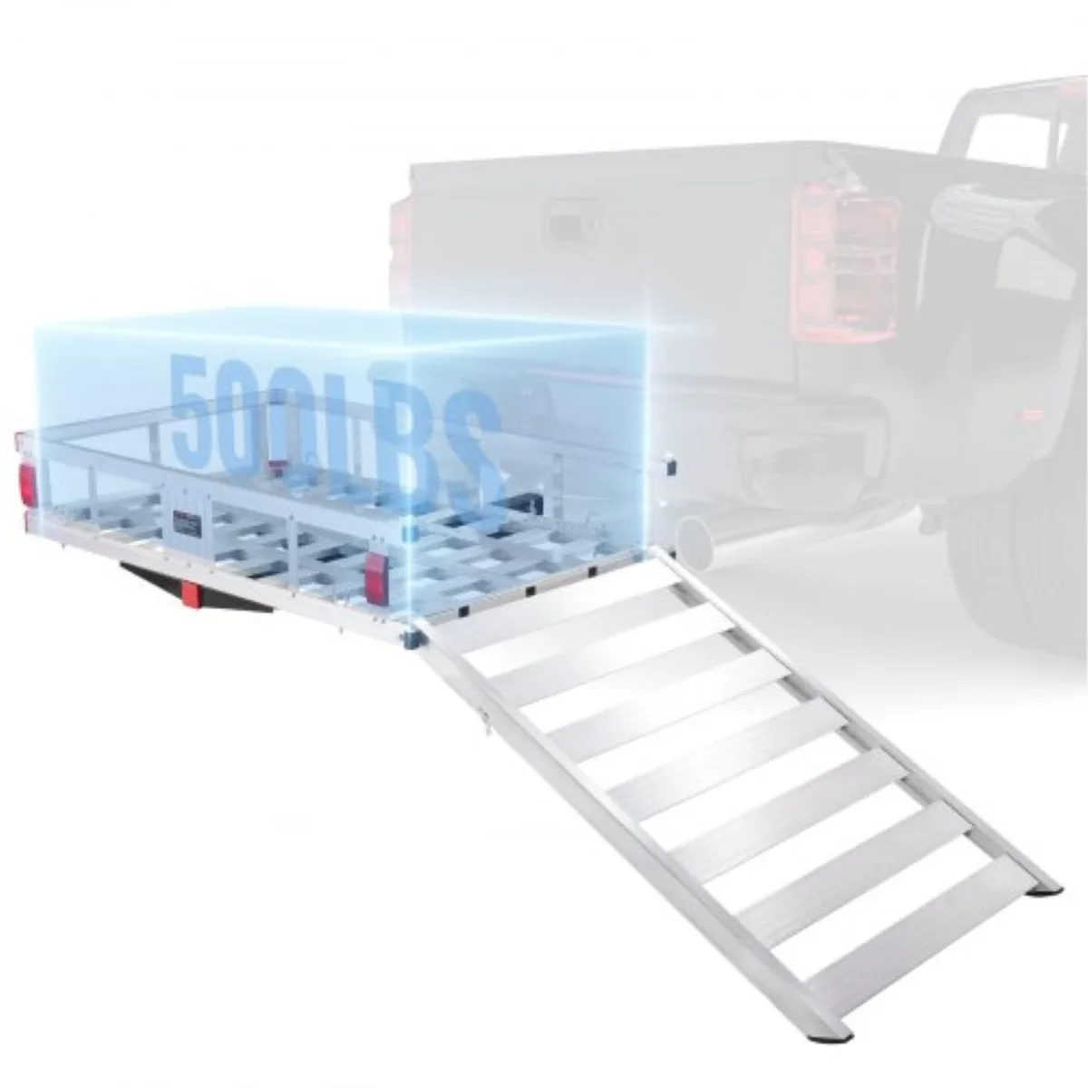 VEVOR VEVOR 47 x 28 x 6in Hitch Cargo Carrier 500lb Aluminum Alloy specialty appliance — product photo