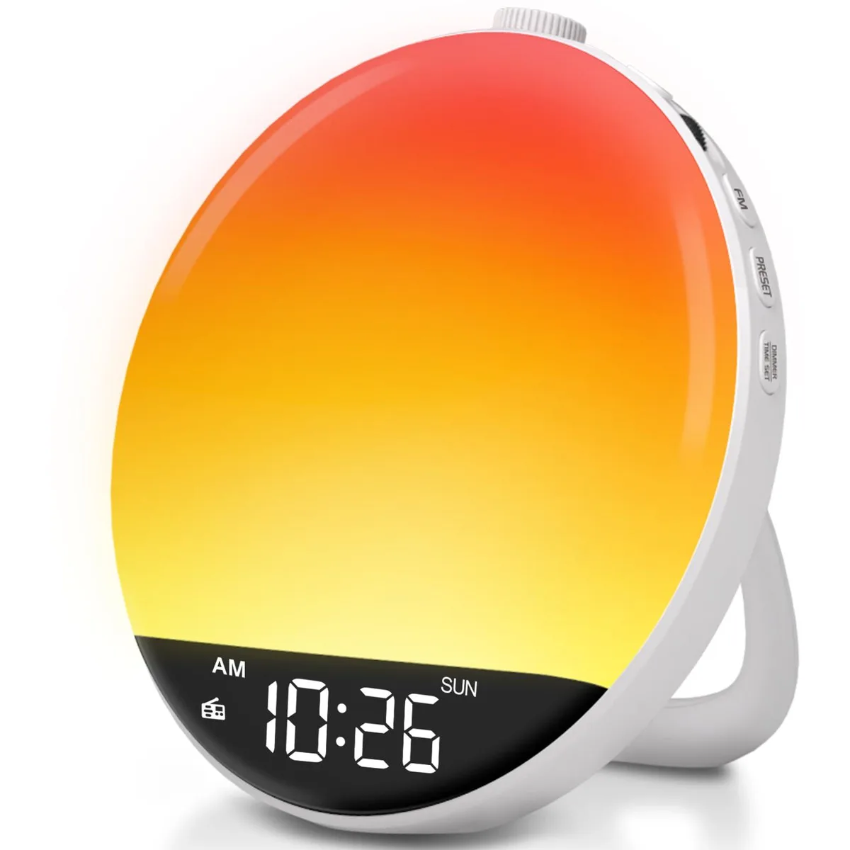 DreamSky DS236 Sunrise Alarm Clock Radio with Bluetooth Speaker — product photo