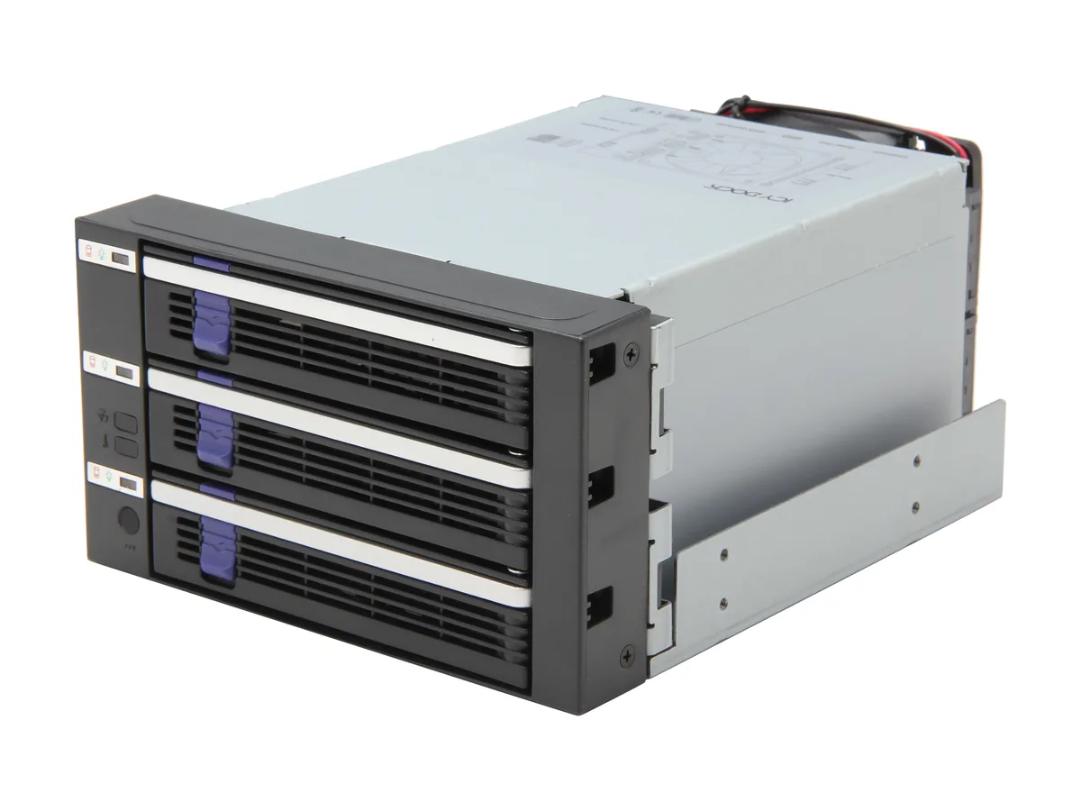 ICY DOCK ICY DOCK MB153SP-B 3 x 3.5" SATA/SAS backplane cage for 2 x 5.25" bay ssd accessory — product photo