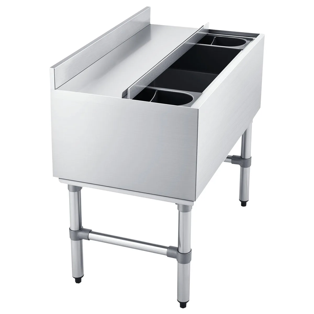 VEVOR VEVOR CIBT1930N 82.9 Qt Commercial Ice Bin, Sliding Lid, Bottle Holders, NSF — product photo