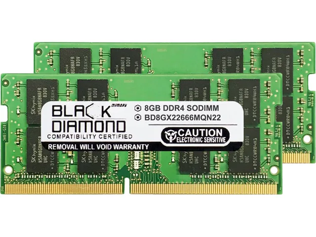 Black Diamond Memory Black Diamond Memory BD8GX22666MQN22 16GB (2x8GB) DDR4 2666 CL19 laptop RAM — product photo
