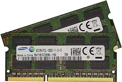 SAMSUNG SAMSUNG 16GB (2 x 8GB) DDR3 PC3L-12800 1600MHz 204-pin SODIMM memory upgrade — product photo