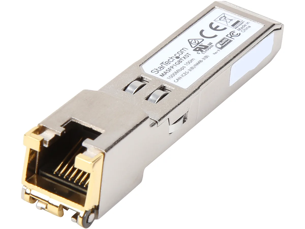 STARTECH STARTECH MASFP1GBTXST SFP transceiver 100m 1Gbps RJ45 — product photo