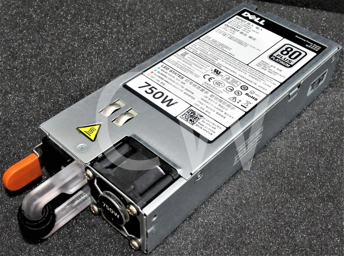 DELL DELL D750E-S1 750W server power supply 80 PLUS PLATINUM — product photo