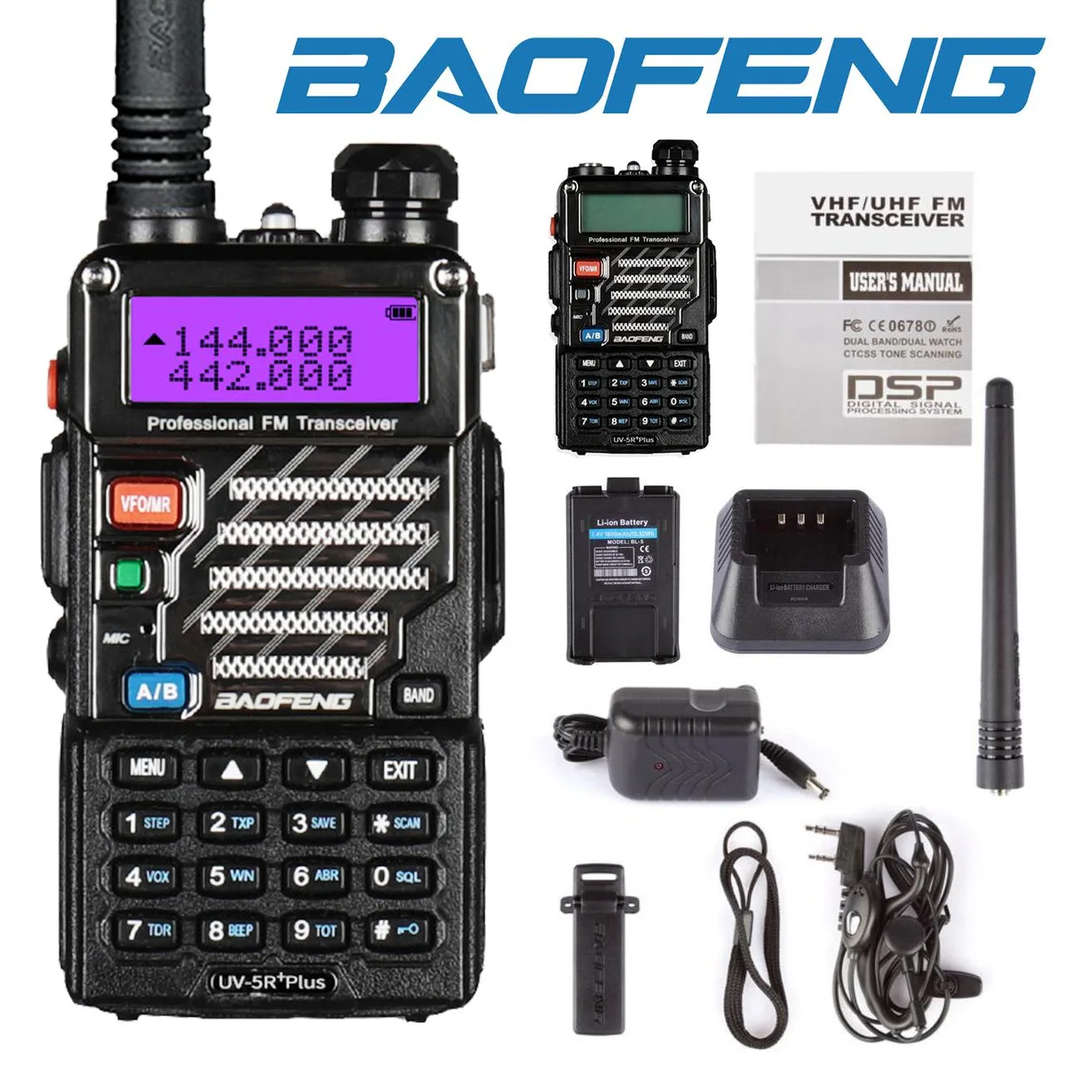 BAOFENG BAOFENG UV-5R+ Plus Dual-Band Two-Way Radio — product photo