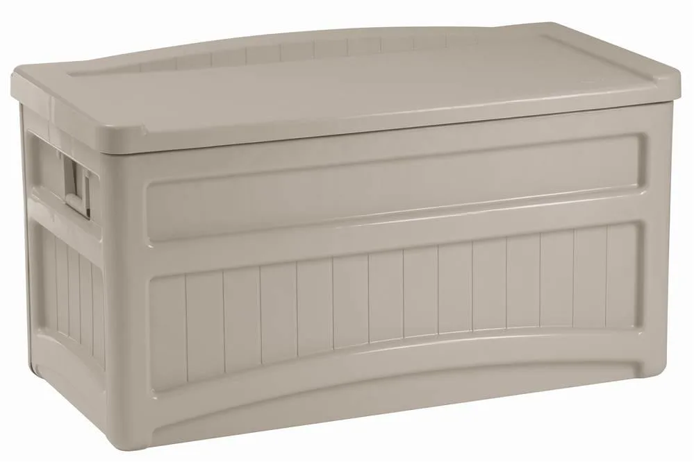 Suncast Corp. Suncast Corp. DB7500 73 gal Resin Deck Box With Seat, Light Taupe — product photo