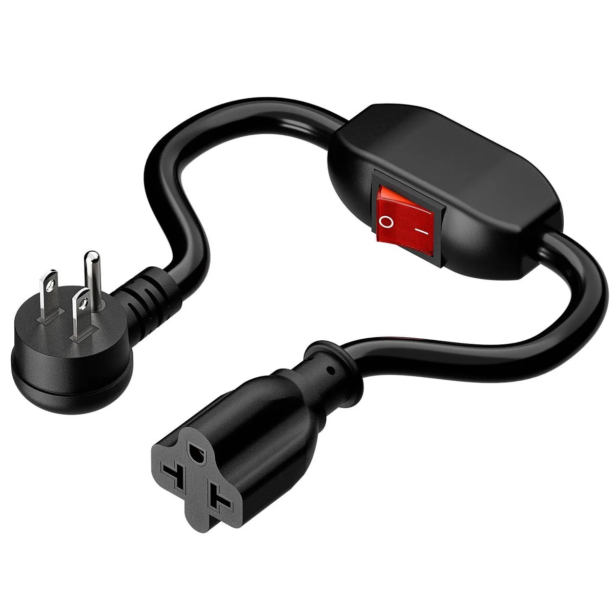LORDWORLD LORDWORLD 4-in-1 12-AWG 15A to 20A T-Blade Adapter 1FT AC0035 — product photo