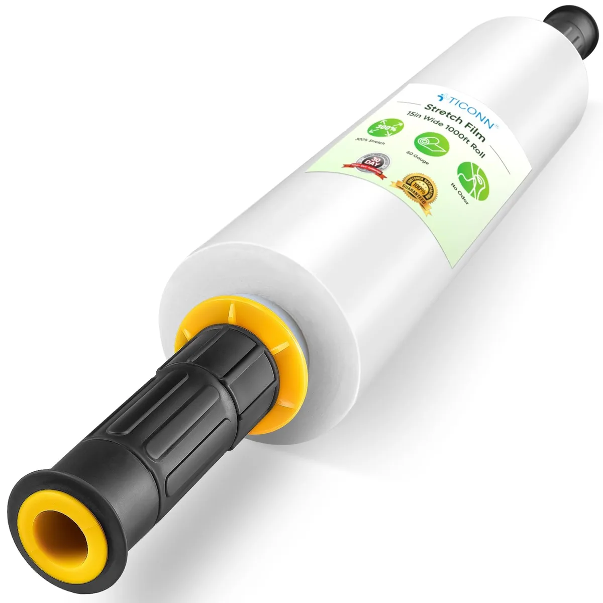 TICONN Stretch Wrap 15 in x 1000 ft 60 Gauge White — product photo