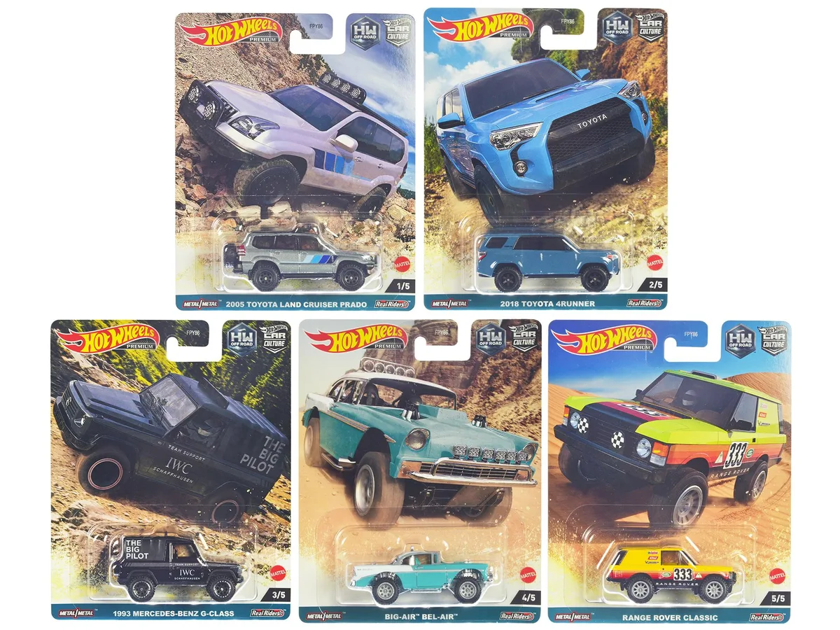 Hot Wheels Hot Wheels "HW Off Road" Car Culture 5-Piece Diecast Set — product photo