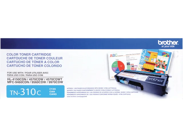 Brother Brother TN310C Cyan Toner Cartridge 1500 Pages — product photo