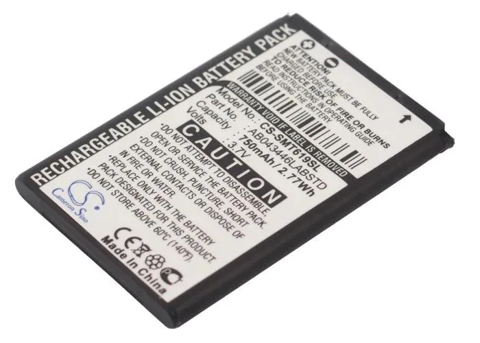 Small rectangular replacement battery for Samsung phones