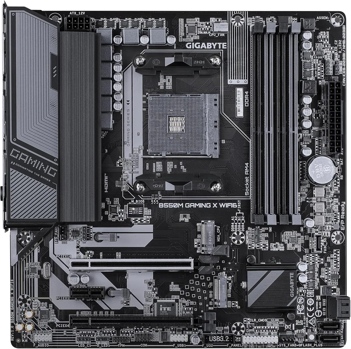 GIGABYTE GIGABYTE B550M GAMING X WIFI6 AMD AM4 DDR4 mATX motherboard — product photo