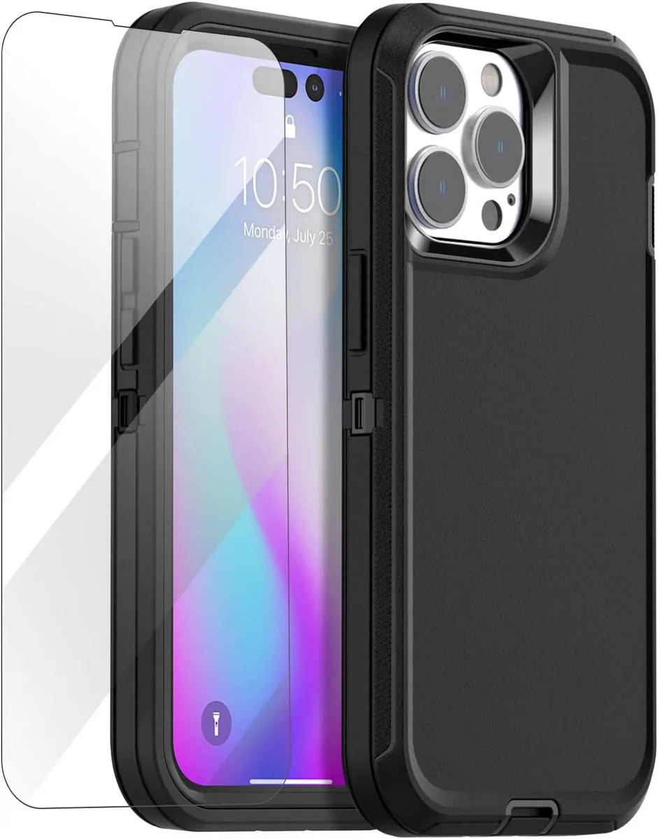 TAURKENAM TAURKENAM iPhone 14 Pro Max Case 6.7" with Glass Screen Protector — product photo