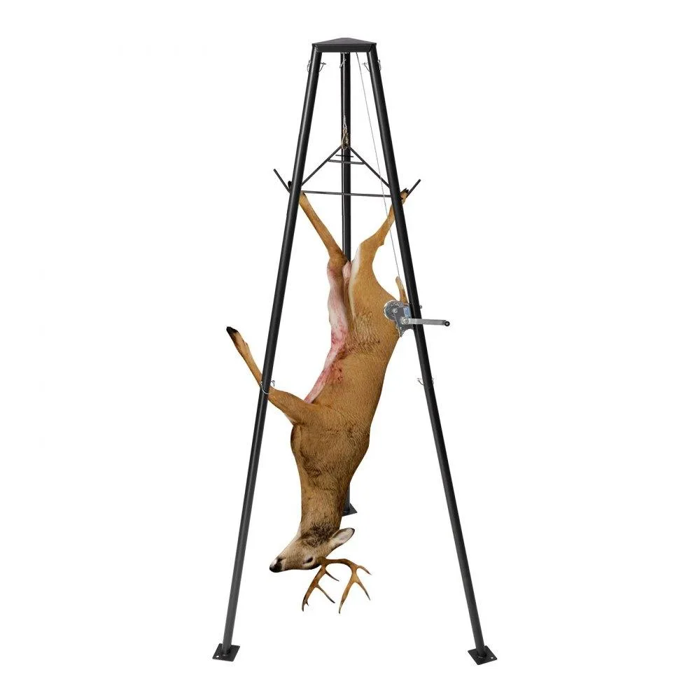 VEVOR VEVOR Tripod Deer Hoist 500 lbs Black HXCZDJ-15 — product photo