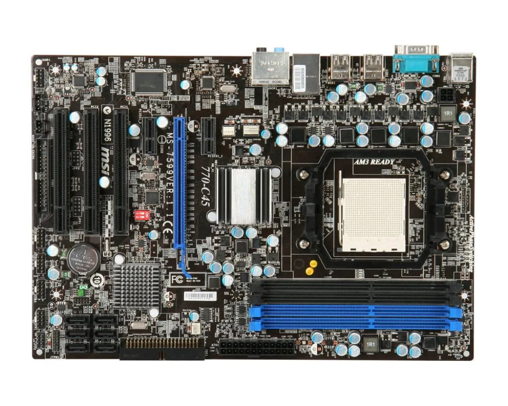 MSI MSI 770-C45 AMD motherboard Socket AM3 DDR3 16GB ATX — product photo