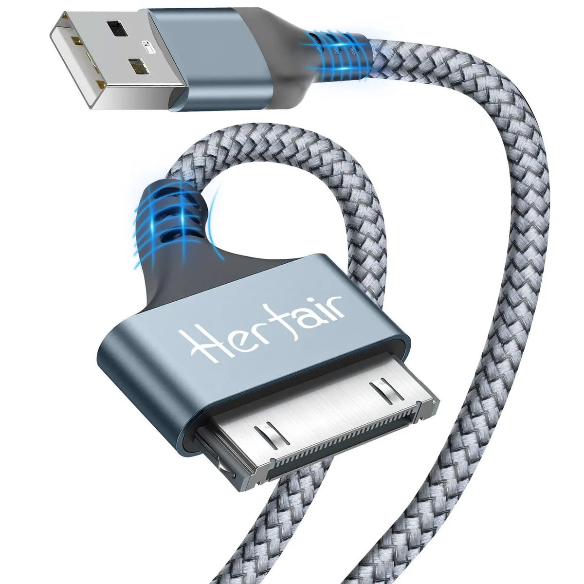 No Sew No Sew 30 Pin USB Charger Cable Silver 3.3 ft 2.4A — product photo