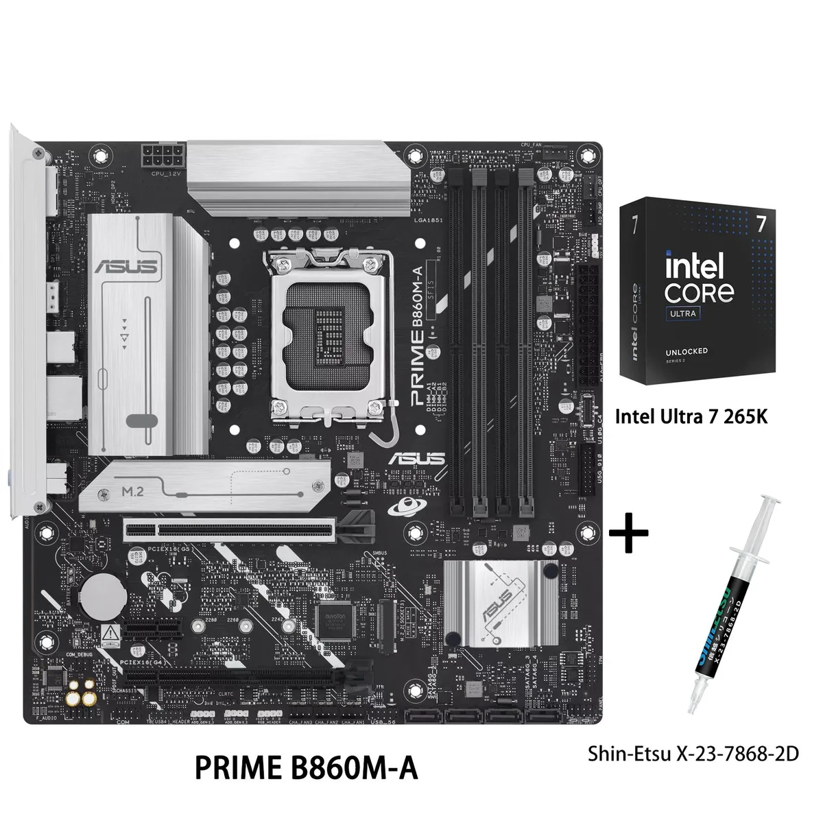 ASUS ASUS PRIME B860M-A &amp; Intel Ultra 7 265K Combo — product photo