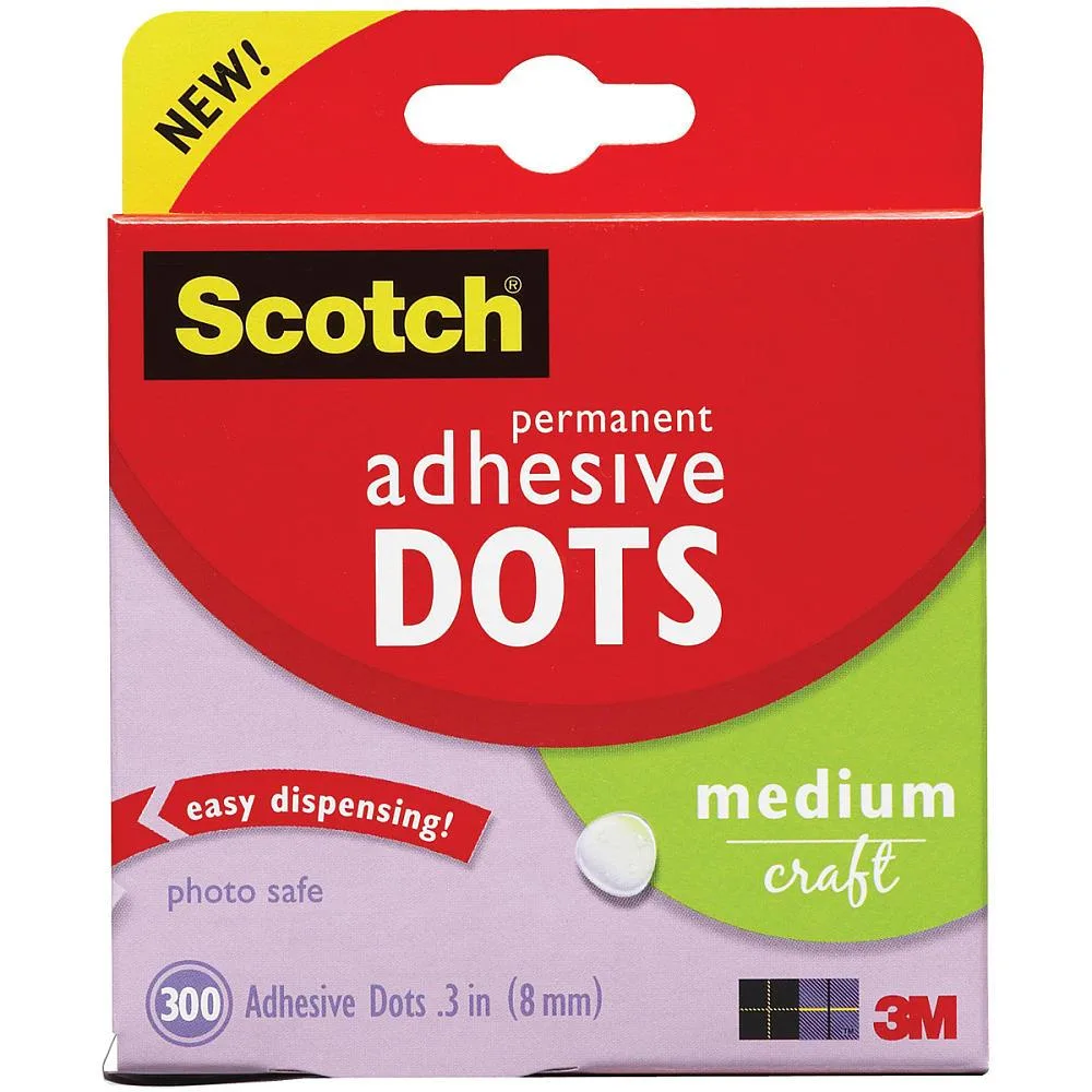 3M 3M 010300M Toy Storage 300-Pack Adhesive Dots Medium — product photo