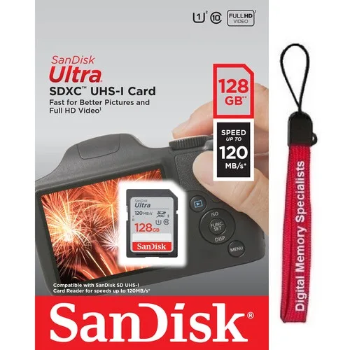 SanDisk SanDisk Ultra 128GB SDXC UHS-I 120MB/s C10 U1 SDSDUN4-128G-GN6IN — product photo