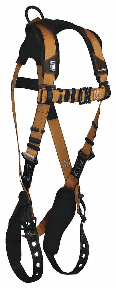 Falltech Falltech G7080BS Full Body Harness Vest Style S Polyester Brown/Gold personal protective equipment — product photo